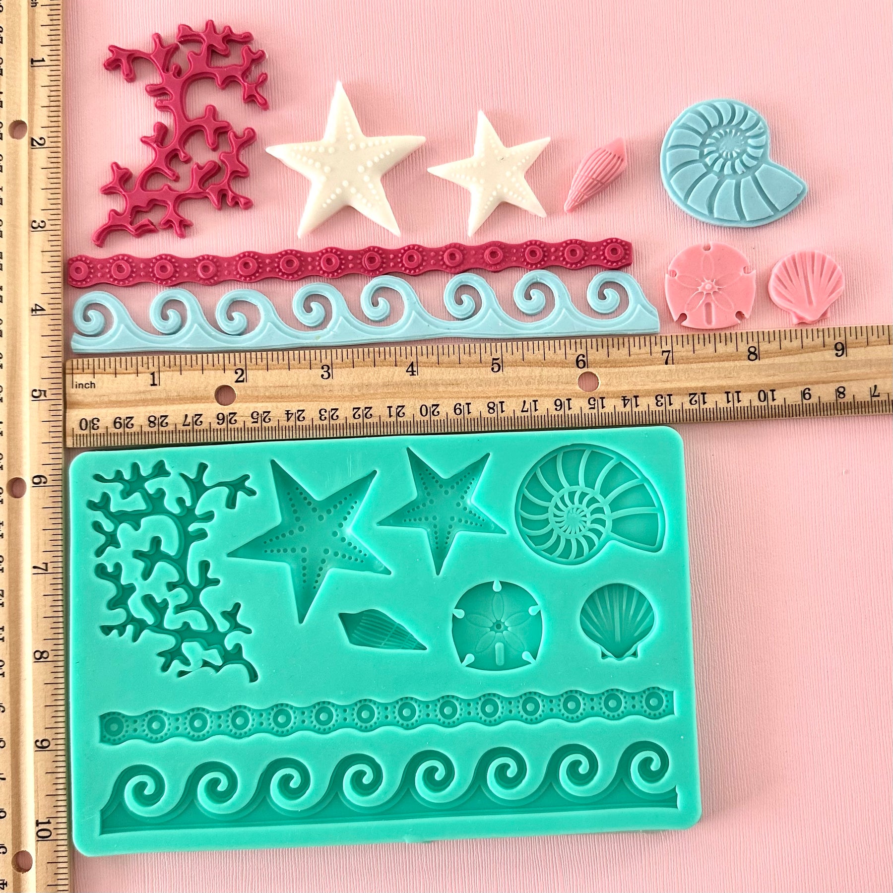 Sea Life Mold - 4.5” x 7”