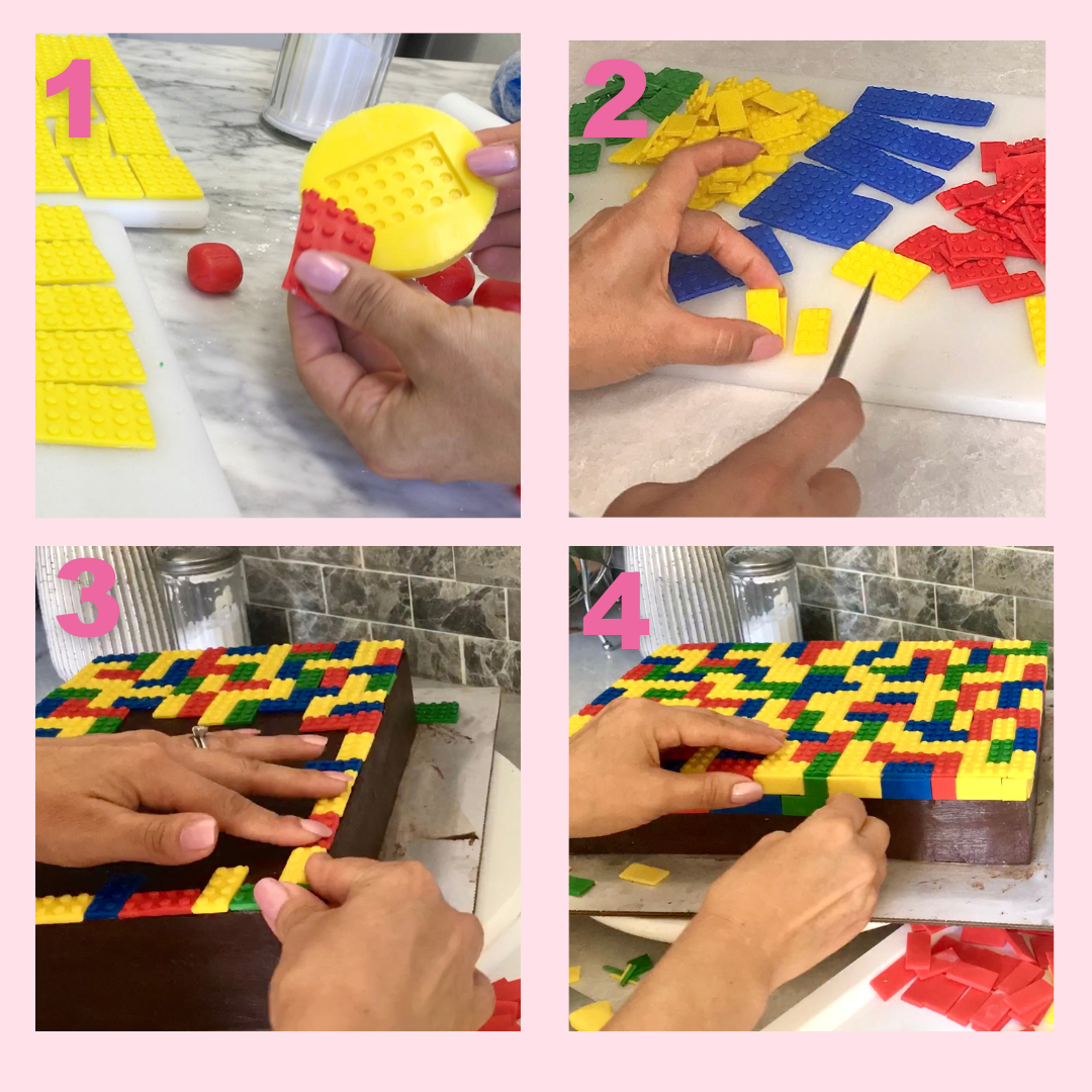 Flat Building Block Fondant Mold