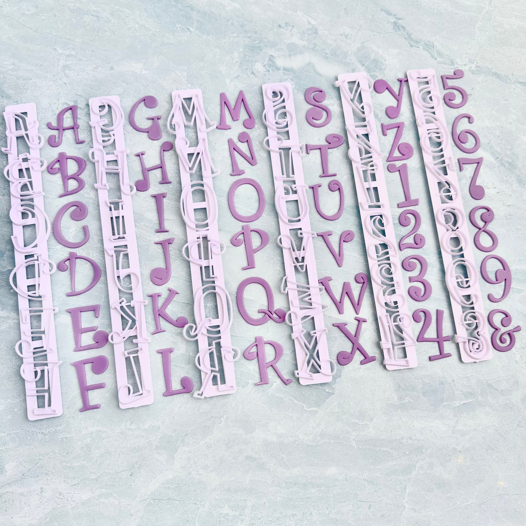 Fondant Funky Letter Cutters