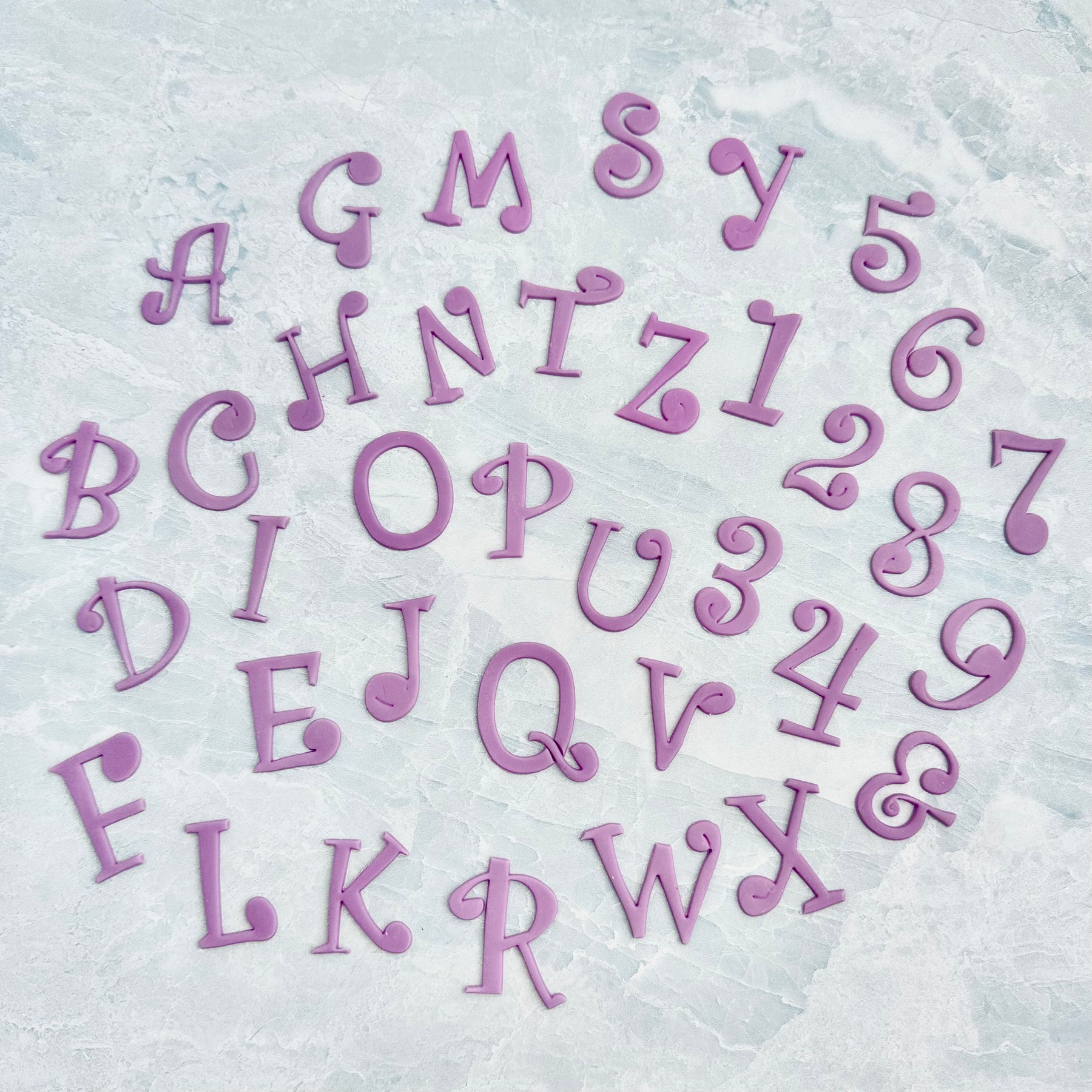 Fondant Funky Letter Cutters