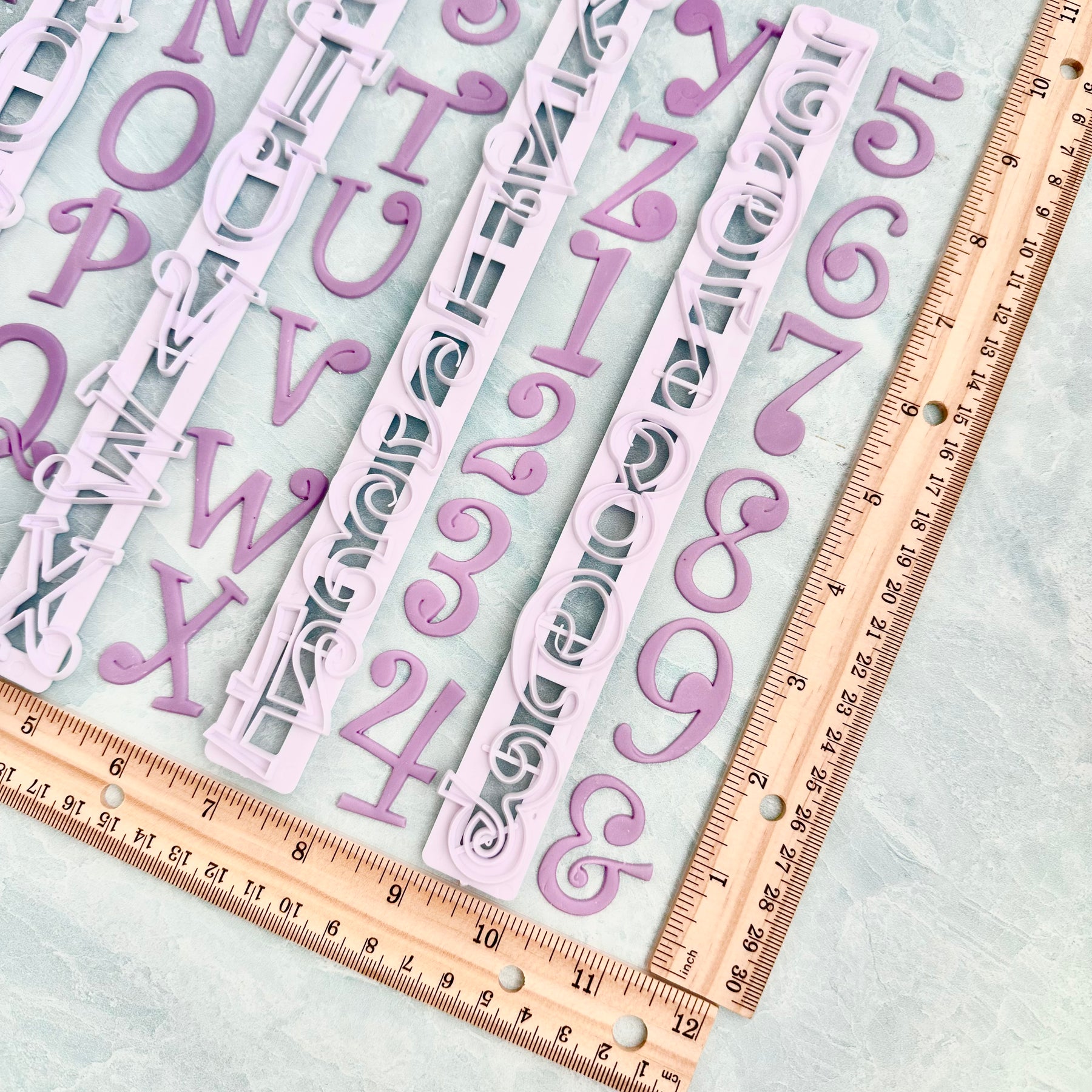 Fondant Funky Letter Cutters