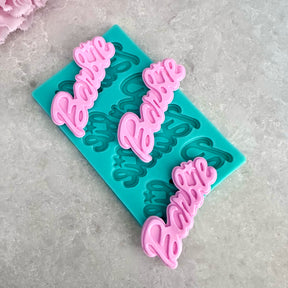 Barbie Silhouette & Script Molds