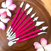 Pink Fondant Modeling Tools (8 Pieces)