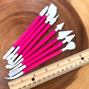 Pink Fondant Modeling Tools (8 Pieces)