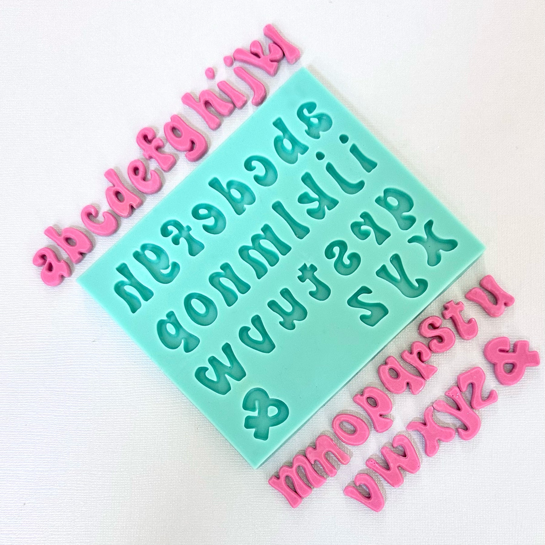 Groovy Lowercase Letter Mold