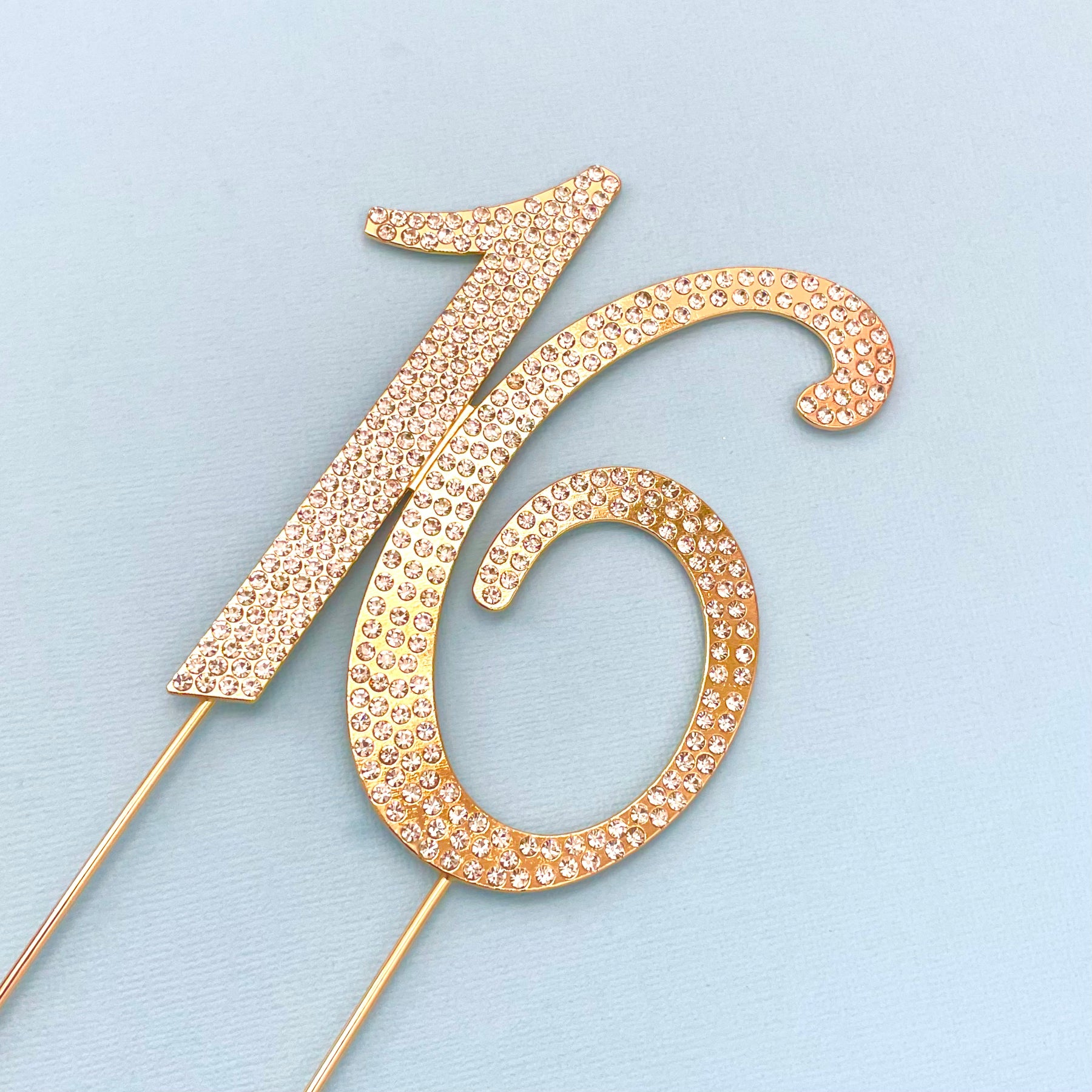 Gold - Sweet 16 Birthday Cake Topper