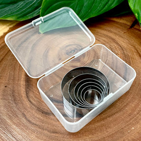 6PC Small Round Cutter Set with Storage Box