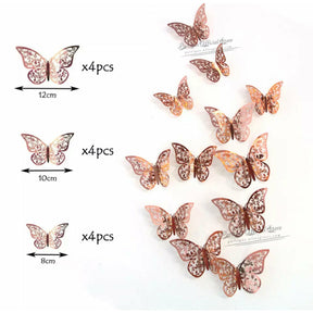 Pretty butterfly toppers - Packs of 12 include 3 sizes